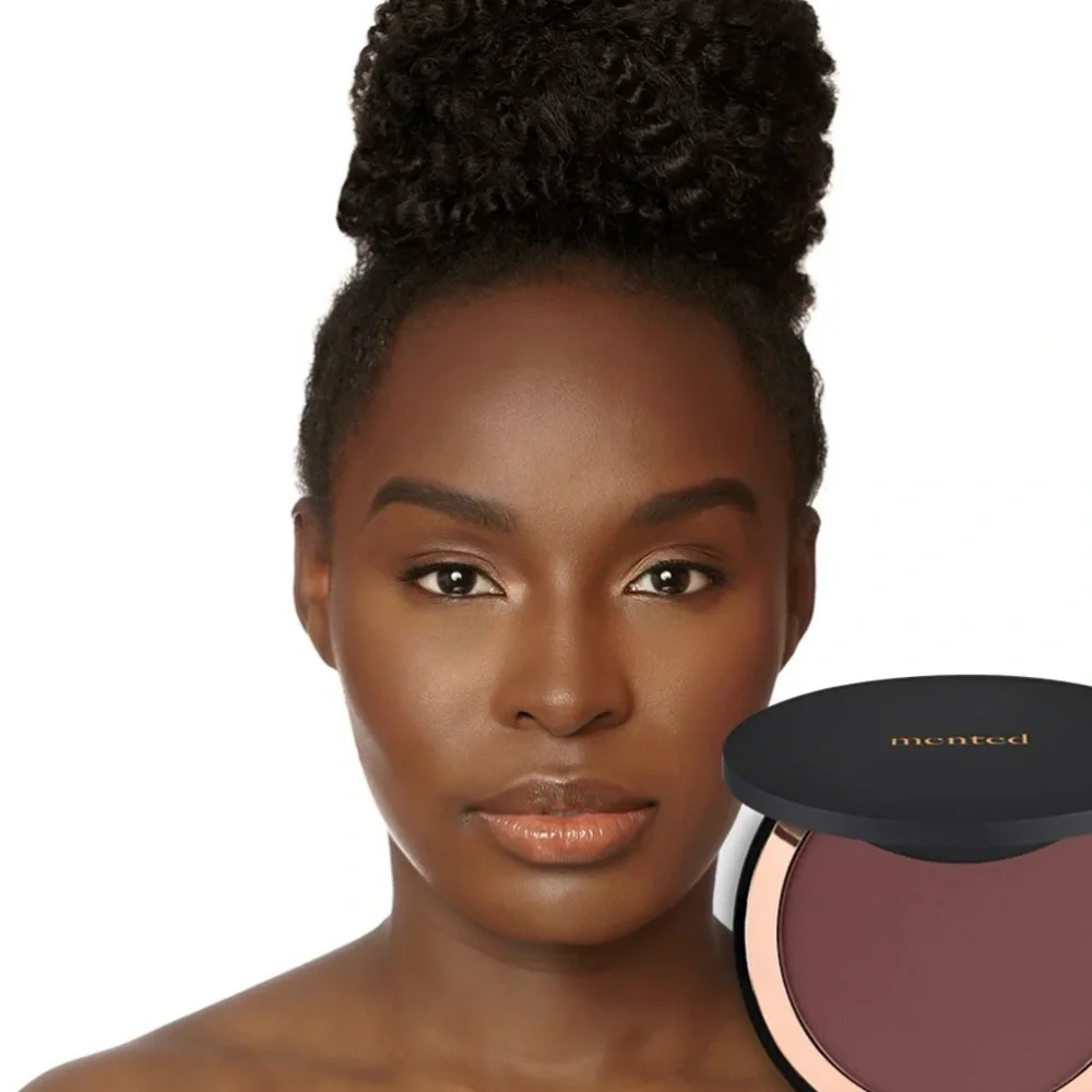 Mented Cosmetics Brown “Out of Office”Shade Bronzer Matte Pigmented Compact -NIB